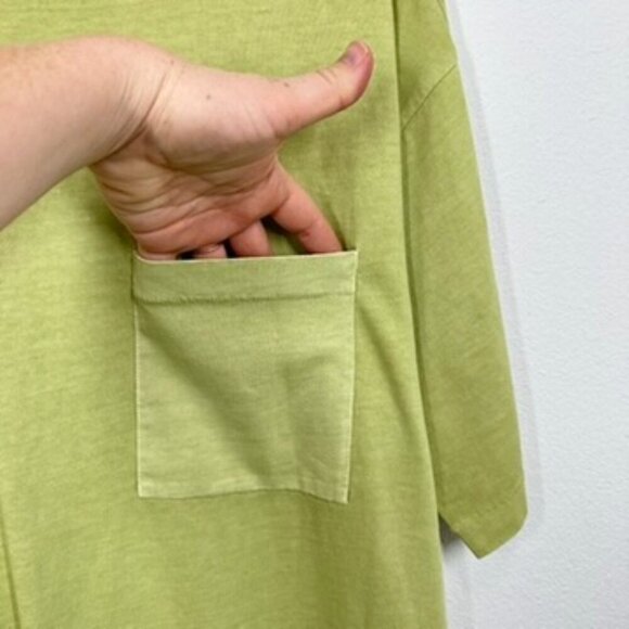 Bp. Light Green Crewneck Pocket Front Lightweight Short Sleeve Tee Casual Summer - Picture 3 of 6